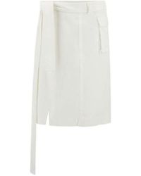Ferragamo - Ferragamo Self-Tied Wrap Midi Skirt - Lyst