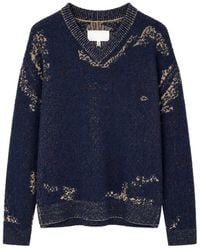 Maison Margiela - V-Neck Sweater - Lyst