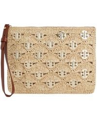 Rabanne - Lurex-Detail Clutch Bag - Lyst