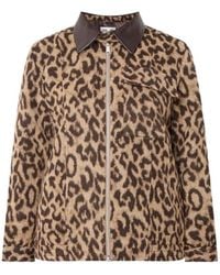 Baum und Pferdgarten - Leopard-Print Zip-Up Casual Jacket - Lyst