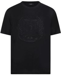 Balmain - Logo Crew Neck T-Shirt - Lyst