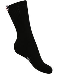 Thom Browne - 4 Bar Logo Detailed Socks - Lyst