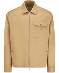 Moncler - Ciamicia Logo Patch Zipped Shirt Jacket - Lyst