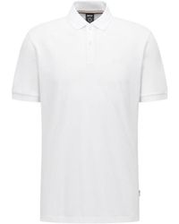 BOSS - Boss Pallas Embroidered Straight Hem Polo Shirt - Lyst