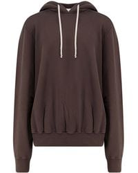 Rick Owens - Oversized Hoodie Organic Cotton Sweatshirt - Lyst