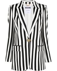 Moschino - Striped Print Suit Jacket - Lyst