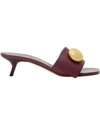 Loewe - Pebble Logo Debossed Sandals - Lyst