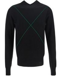 Bottega Veneta - Contrast-Stitch Jumper - Lyst