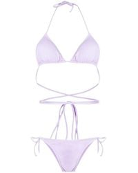 Reina Olga - Guia Scrunch Detailed Triangle Bikini Set - Lyst