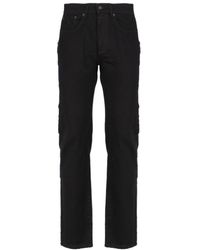 JW Anderson - Jw Anderson Logo Patch Straight-Leg Jeans - Lyst