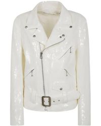 Junya Watanabe - Sequinned Biker Jacket - Lyst