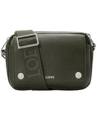 Loewe - Small Leather Pebble Messenger Bag - Lyst