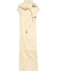 Sportmax - Spsviale Graphic-Print Open-Back Midi Dress - Lyst