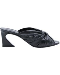 Fendi - Bow-Detailed Gathered Heeled Sandals - Lyst