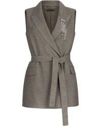 Liu Jo - Chevron Brooch Waistcoat - Lyst