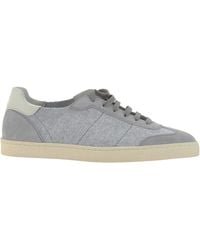 Brunello Cucinelli - Round-Toe Lace-Up Sneakers - Lyst