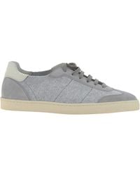 Brunello Cucinelli - Round-Toe Lace-Up Sneakers - Lyst