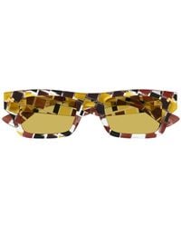 Bottega Veneta - Eyewear Rectangular Frame Sunglasses - Lyst