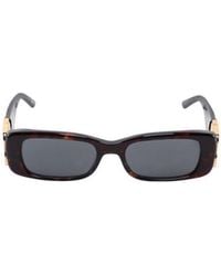 Balenciaga - Eyewear Rectangular Frame Sunglasses - Lyst