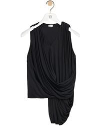 Loewe - Draped Sleeveless Top - Lyst