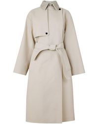 Bottega Veneta - Mid-Length Stand-Collar Trench Coat - Lyst
