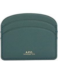 A.P.C. - Demi-Lune Leather Cardholder - Lyst