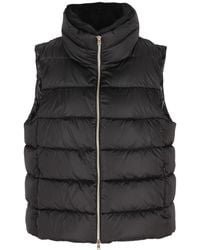 Herno - Quilted High-Neck Gilet - Lyst