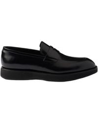 Prada - Leather Penny Loafers - Lyst