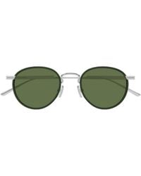 Bottega Veneta - Eyewear Round Frame Sunglasses - Lyst