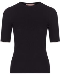 Valentino - Toile Iconographe Crewneck Knitted Top - Lyst