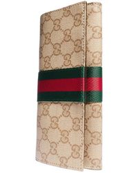 Gucci - Long Wallet With Web - Lyst