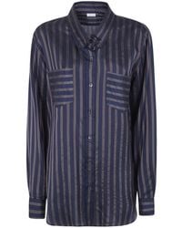 Dries Van Noten - Striped Long-Sleeve Shirt - Lyst