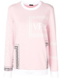 Versace - Logo Printed Sweater - Lyst