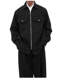 Bottega Veneta - Zip-Up Relaxed Fit Overshirt - Lyst