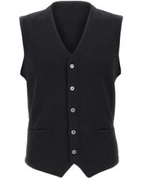 Gran Sasso - V-Neck Buttoned Knitted Vest - Lyst