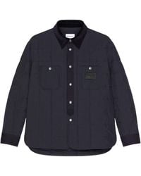 Givenchy - Couture Seam Quilted Overshirt Paris Patch - Lyst