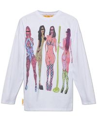 PDF CHANNEL - Graphic-Print Long-Sleeve T-Shirt - Lyst