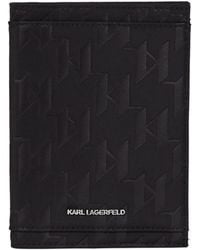 KARL LAGERFELD - Monogram Card Holder - Lyst
