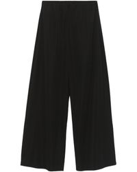 Seventy - Elasticated Waistband Wide-Leg Trousers - Lyst