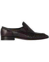 The Row - Ruched Vamp Flat Mules - Lyst
