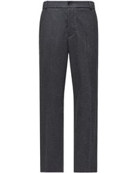 Moncler - Flannel Tailored Trousers - Lyst