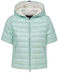 Duvetica - Vernia Logo Patch Short Sleeve Puffer Jacket - Lyst