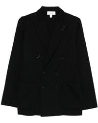 Lardini - Double Breasted Knitted Blazer - Lyst