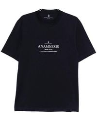 Brunello Cucinelli - Logo Printed Crewneck T-Shirt - Lyst