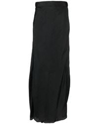 forte_forte - Satin-Finish Maxi Skirt - Lyst