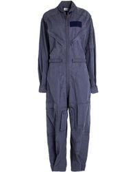 MM6 by Maison Margiela - Solid Color Stretch Long Sleeve Jumpsuit - Lyst