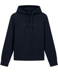 ARMANI EXCHANGE - Logo-Detail Hoodie - Lyst