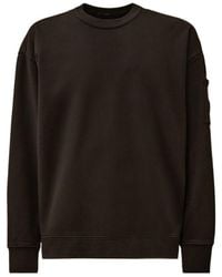 C.P. Company - Lens-Appliqué Crewneck Sweater - Lyst