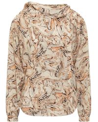 Isabel Marant - Abstract Cowl Neck Top - Lyst