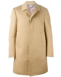 Thom Browne - Mac Bal Collar Long-Sleeved Overcoat - Lyst